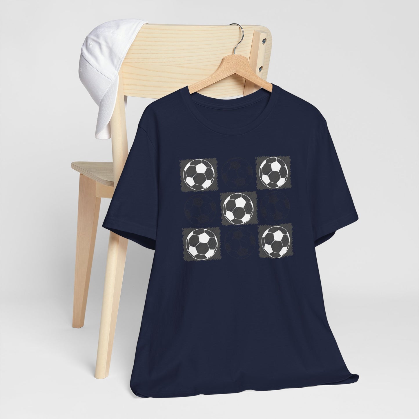 Soccer Ball Checkered Comfy T-shirt
