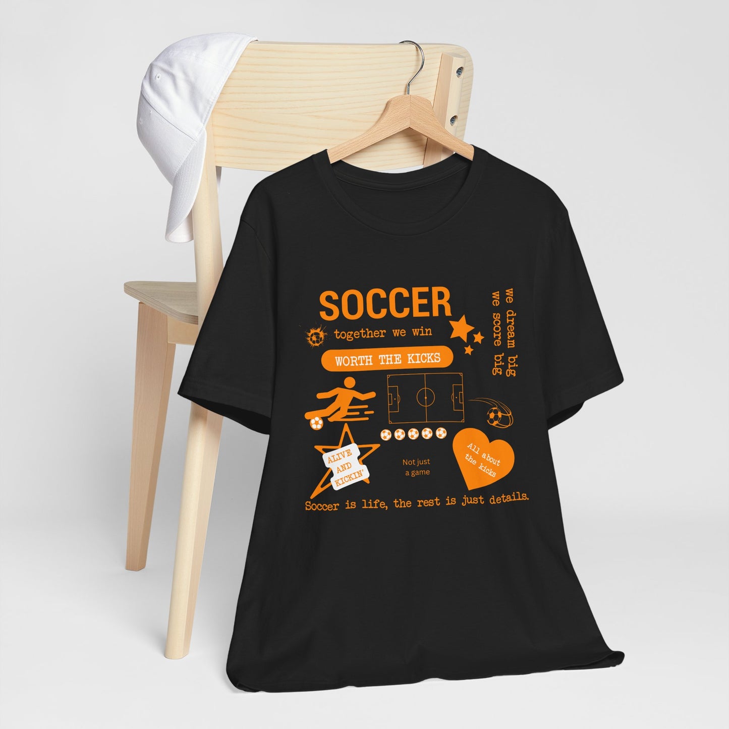 Soccer Vibes Graphic Tee – Custom Colors Available