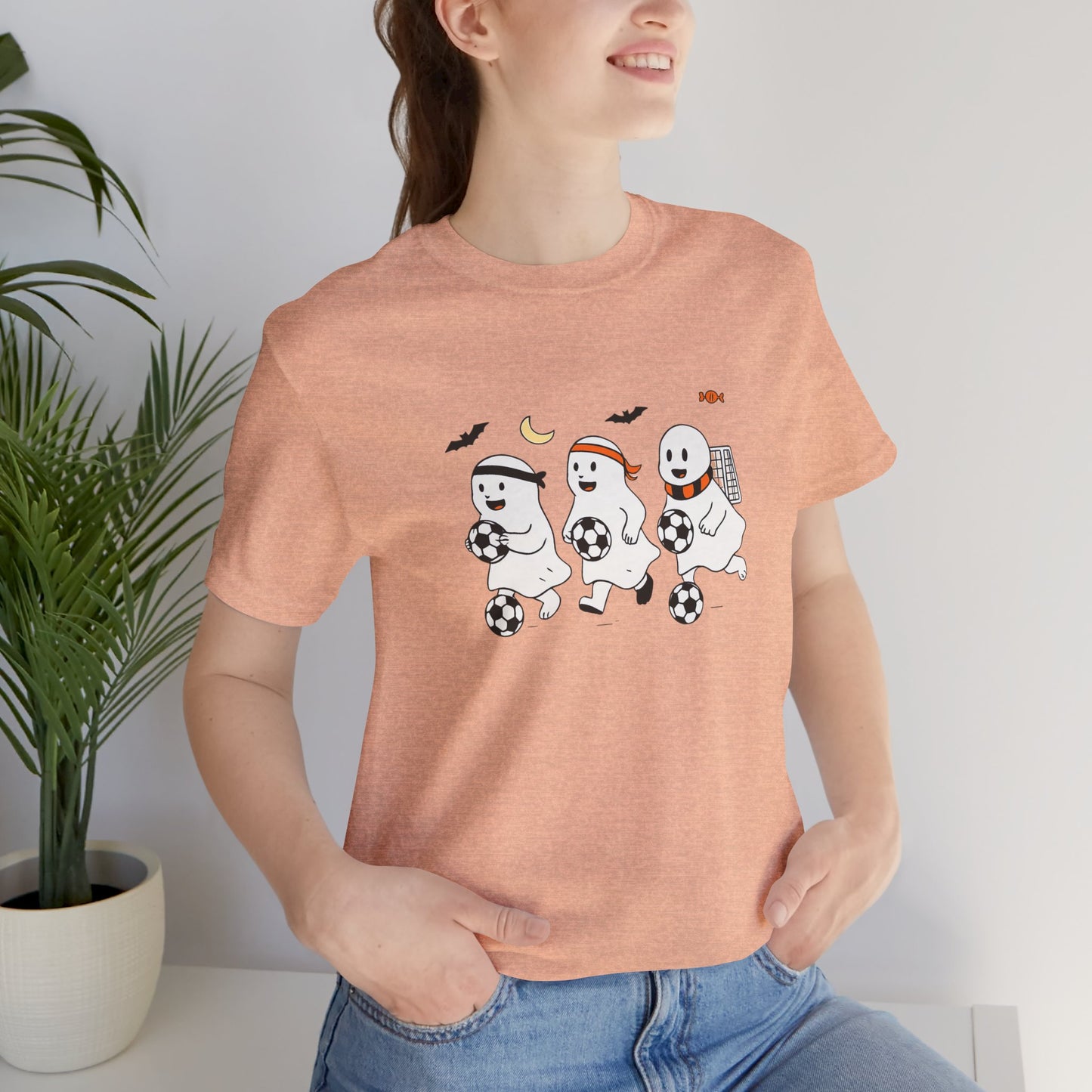 Cute Soccer Ghosts Comfy Tee
