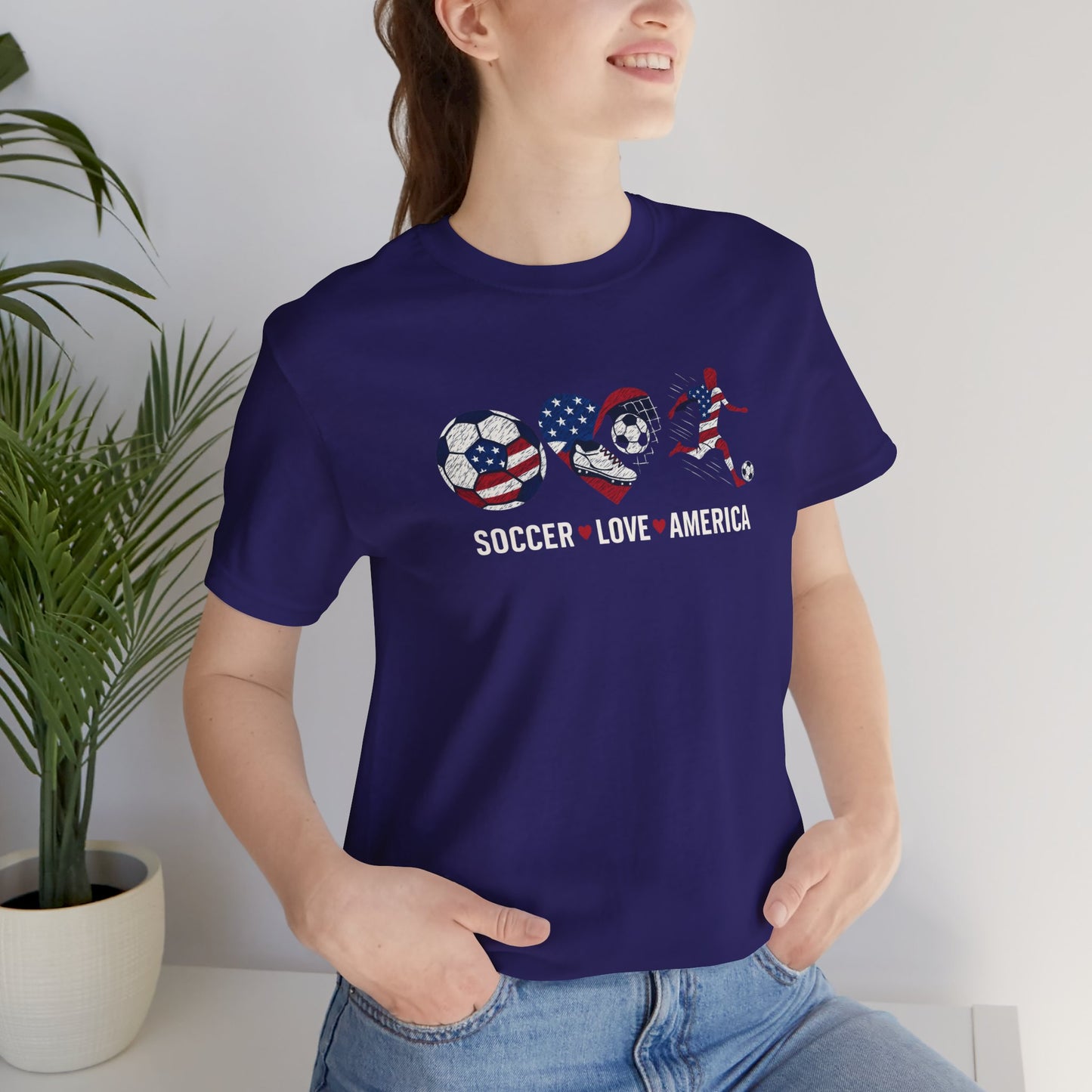 "Stars, Stripes & Soccer Love" T-Shirt