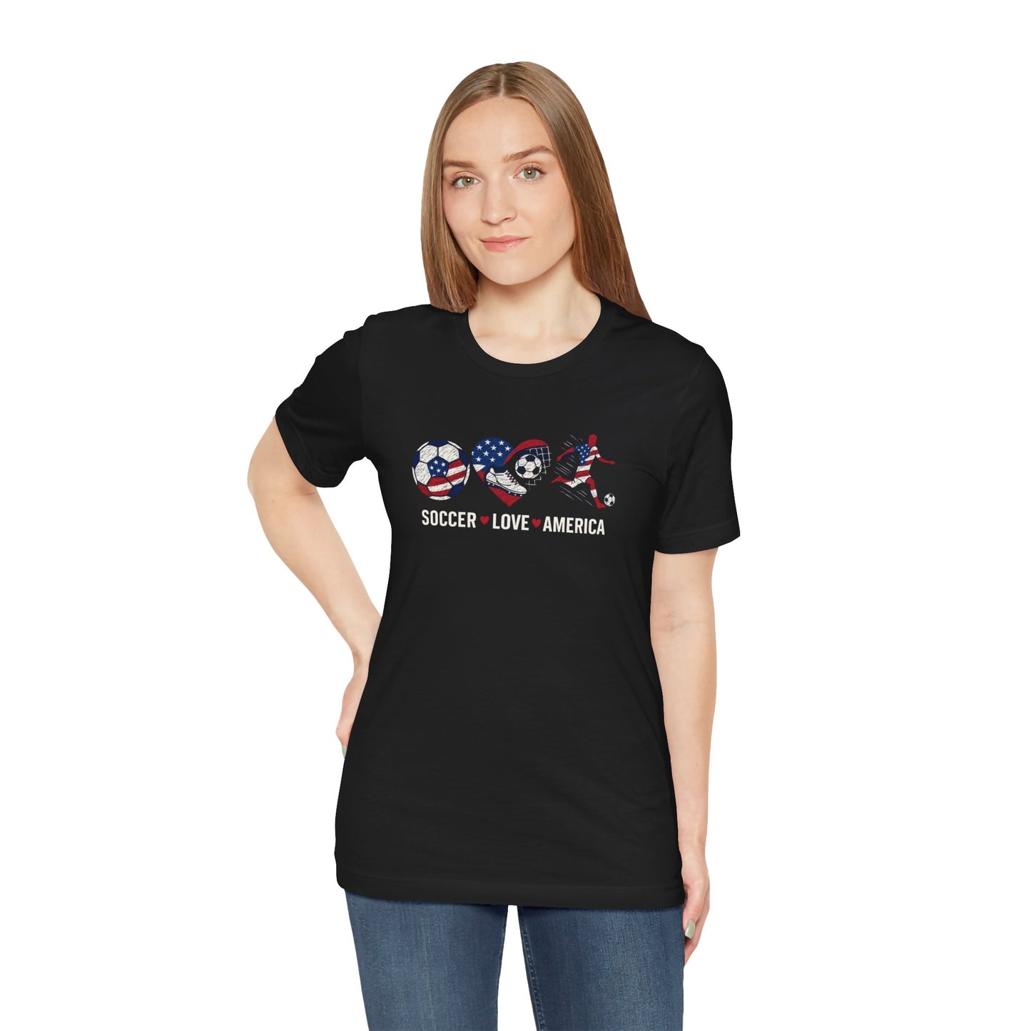 "Stars, Stripes & Soccer Love" T-Shirt