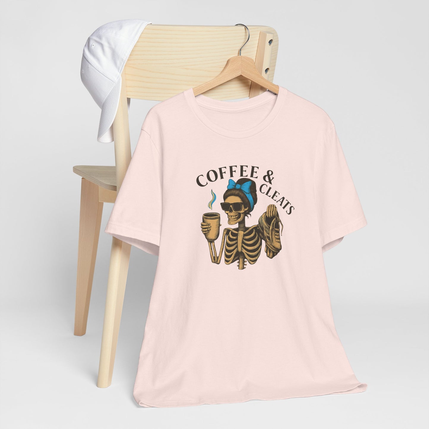 Coffee & Cleats Skeleton Comfy Tee