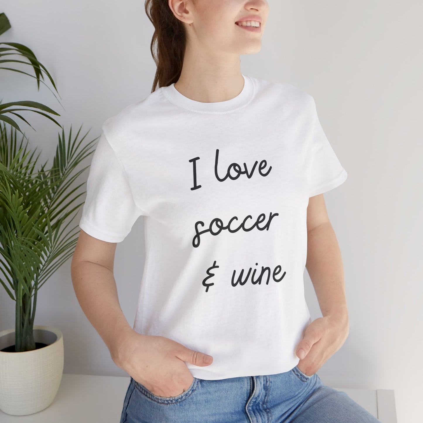 Soccer & Wine Lover - Comfy T-shirt