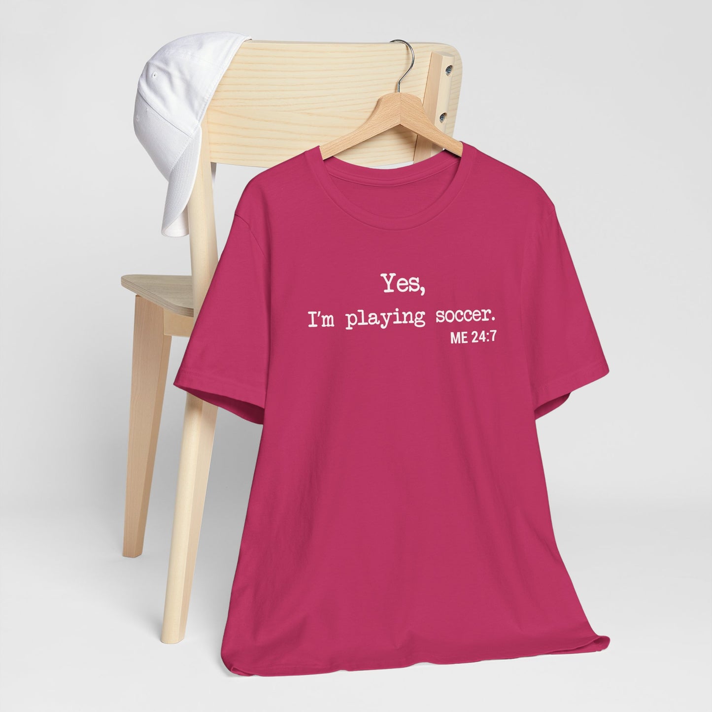 Yes, I'm Playing Soccer - Comfy t-shirt
