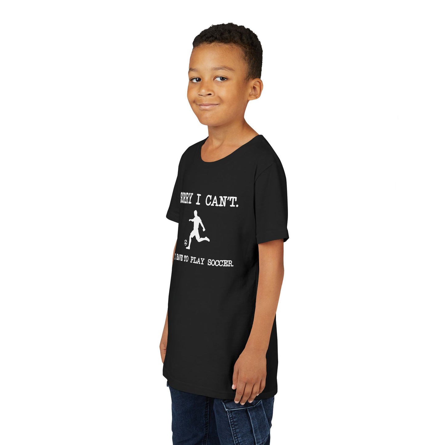 Sorry I Can't, Soccer Kids Tee - Youth Short Sleeve