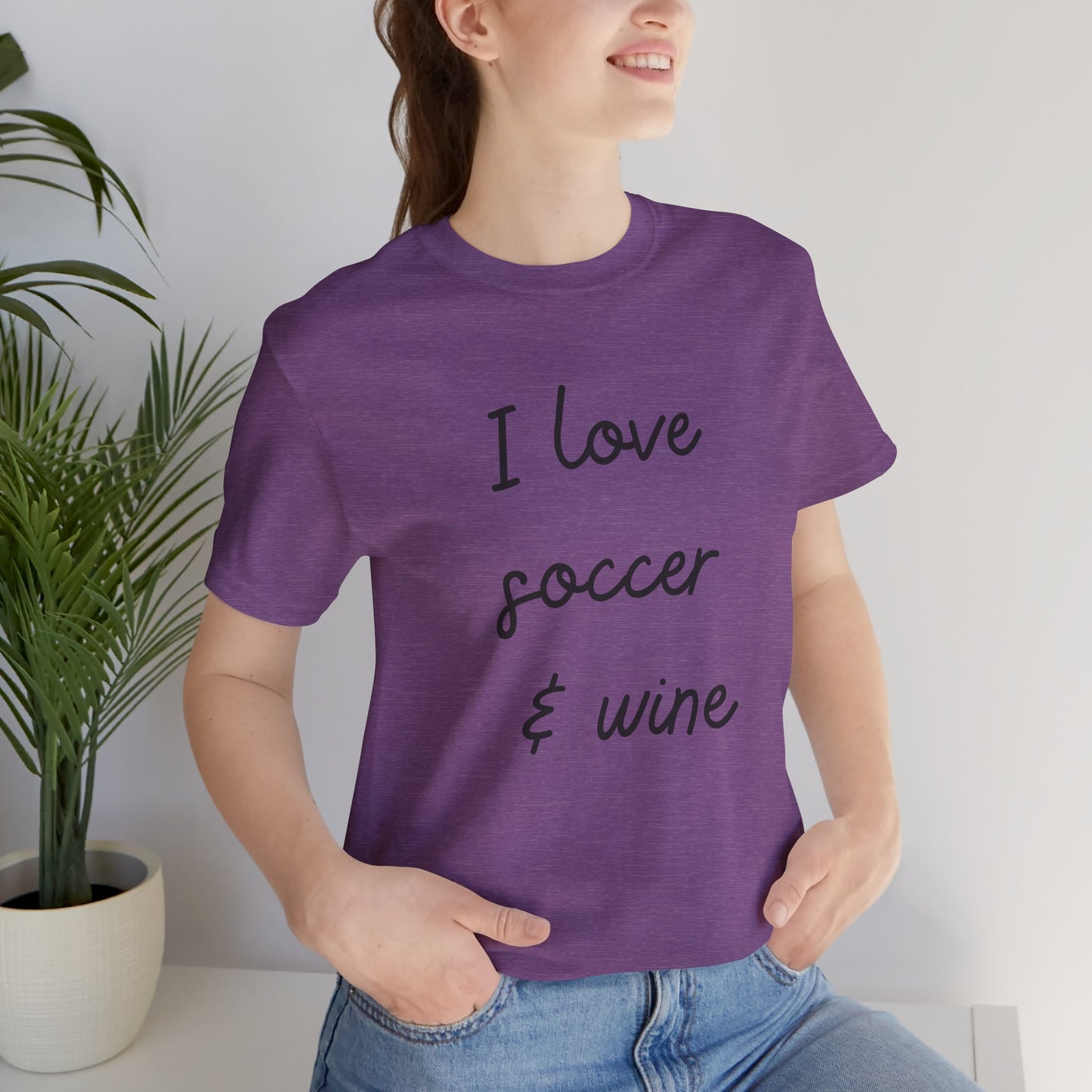 Soccer & Wine Lover - Comfy T-shirt