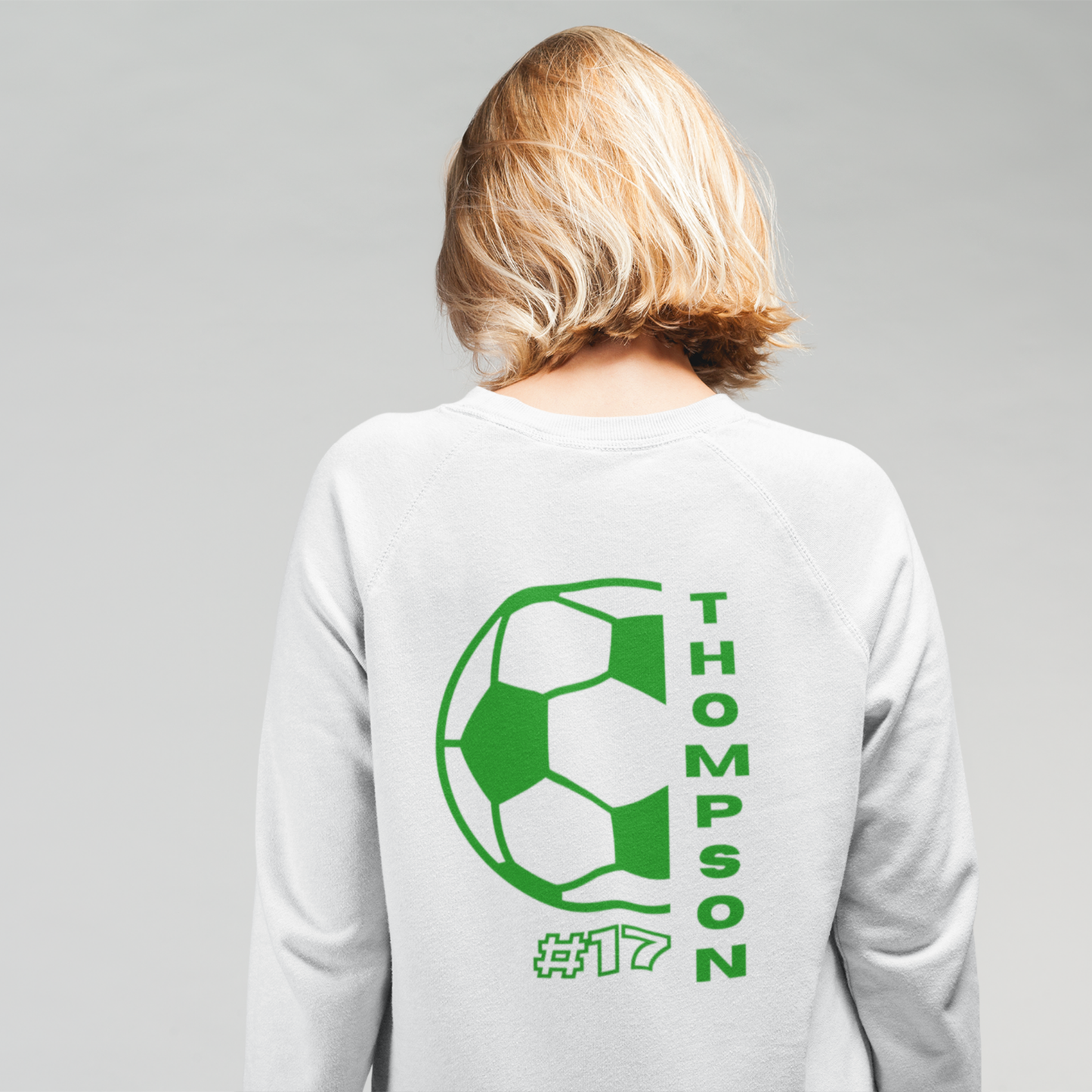 Customized Soccer Mom Sweatshirt – Personalized with Player Name & Number