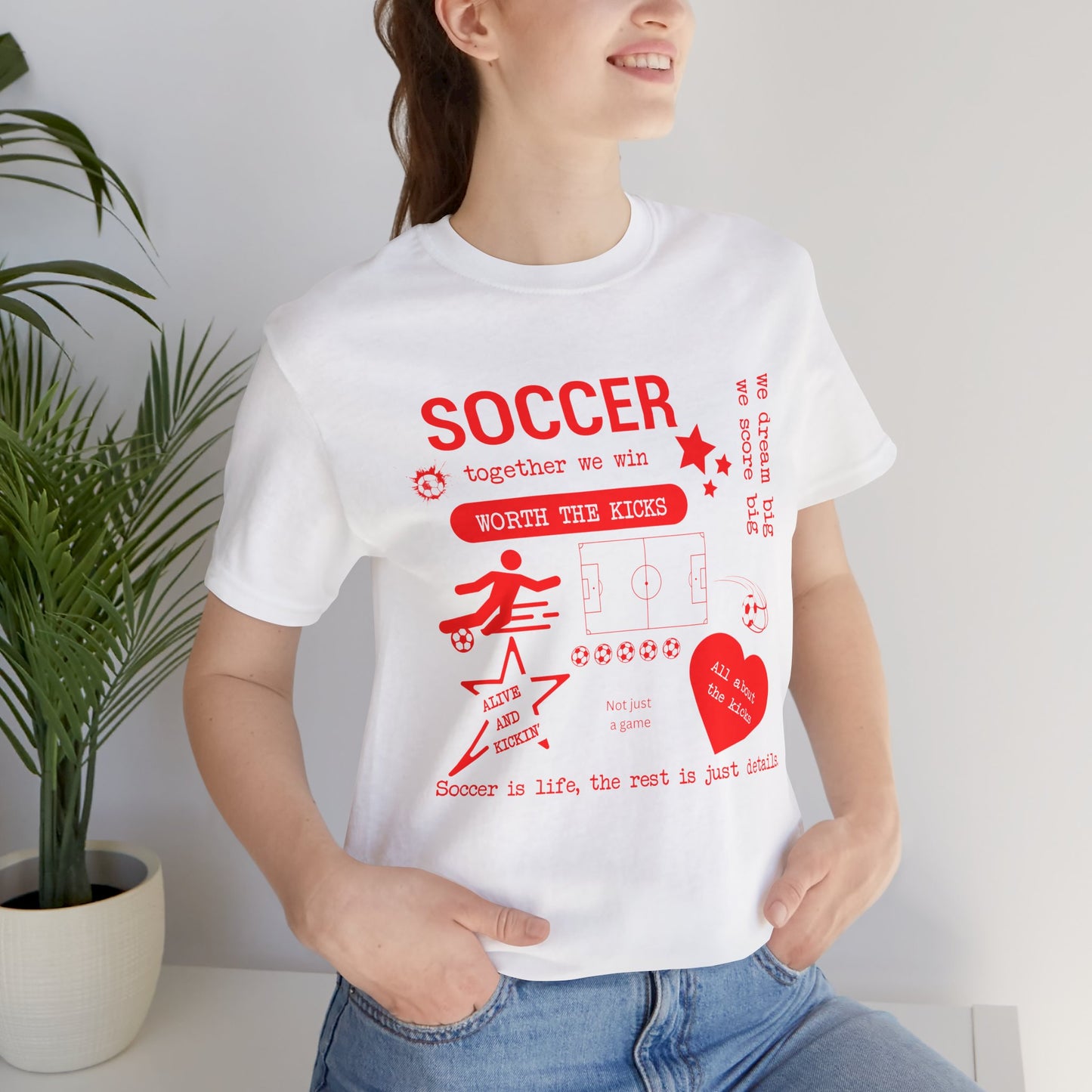 Soccer Vibes Graphic Tee – Custom Colors Available