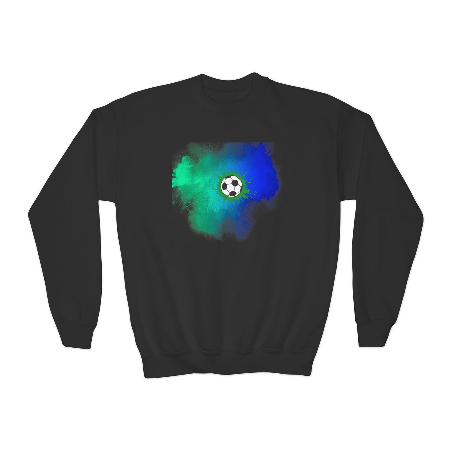 Youth Soccer Splash Comfy Sweatshirt