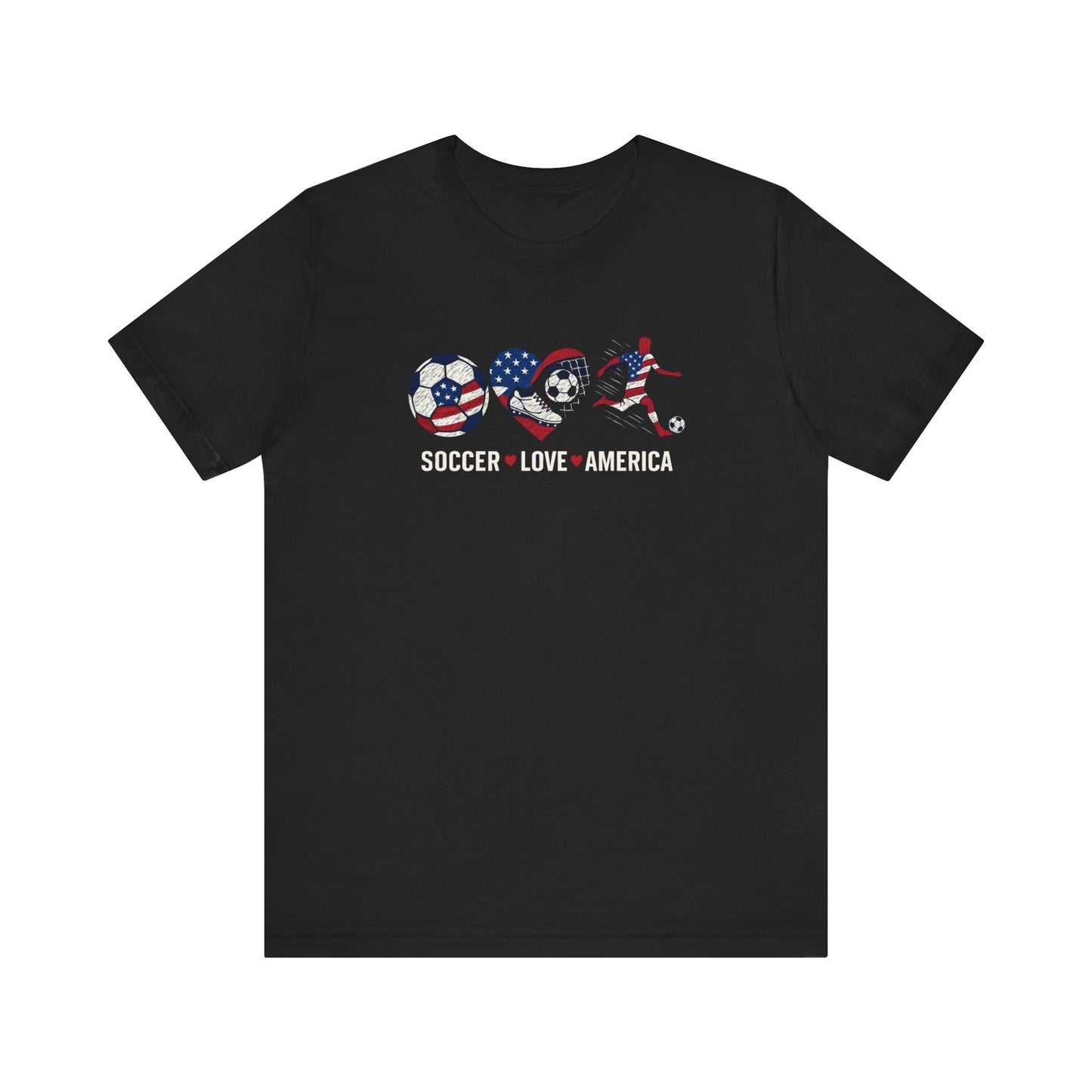 "Stars, Stripes & Soccer Love" T-Shirt