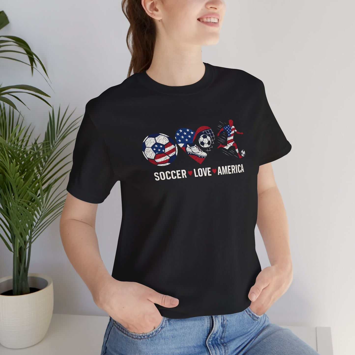 "Stars, Stripes & Soccer Love" T-Shirt
