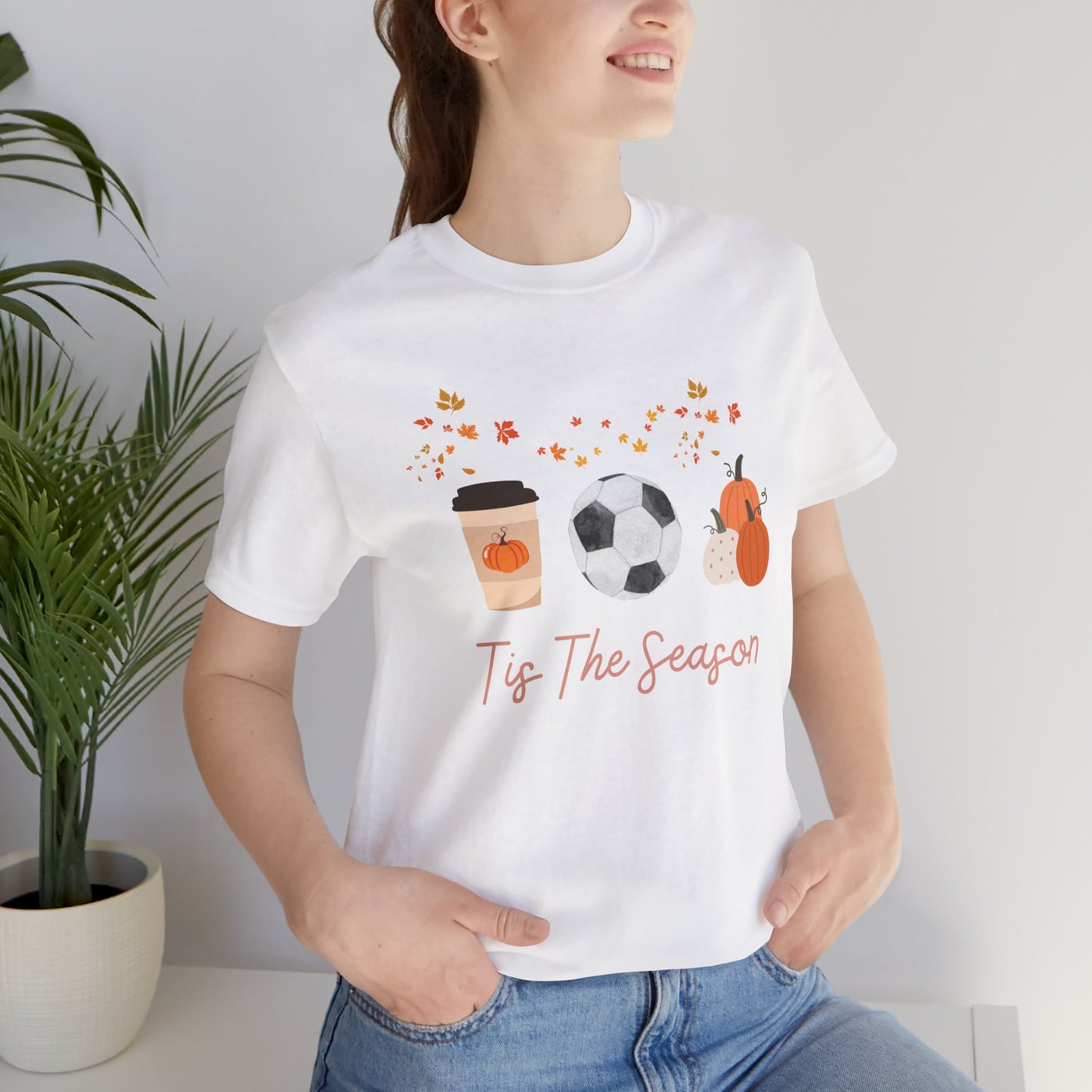 Autumn Vibes Short Sleeve Tee for Cozy Comfort