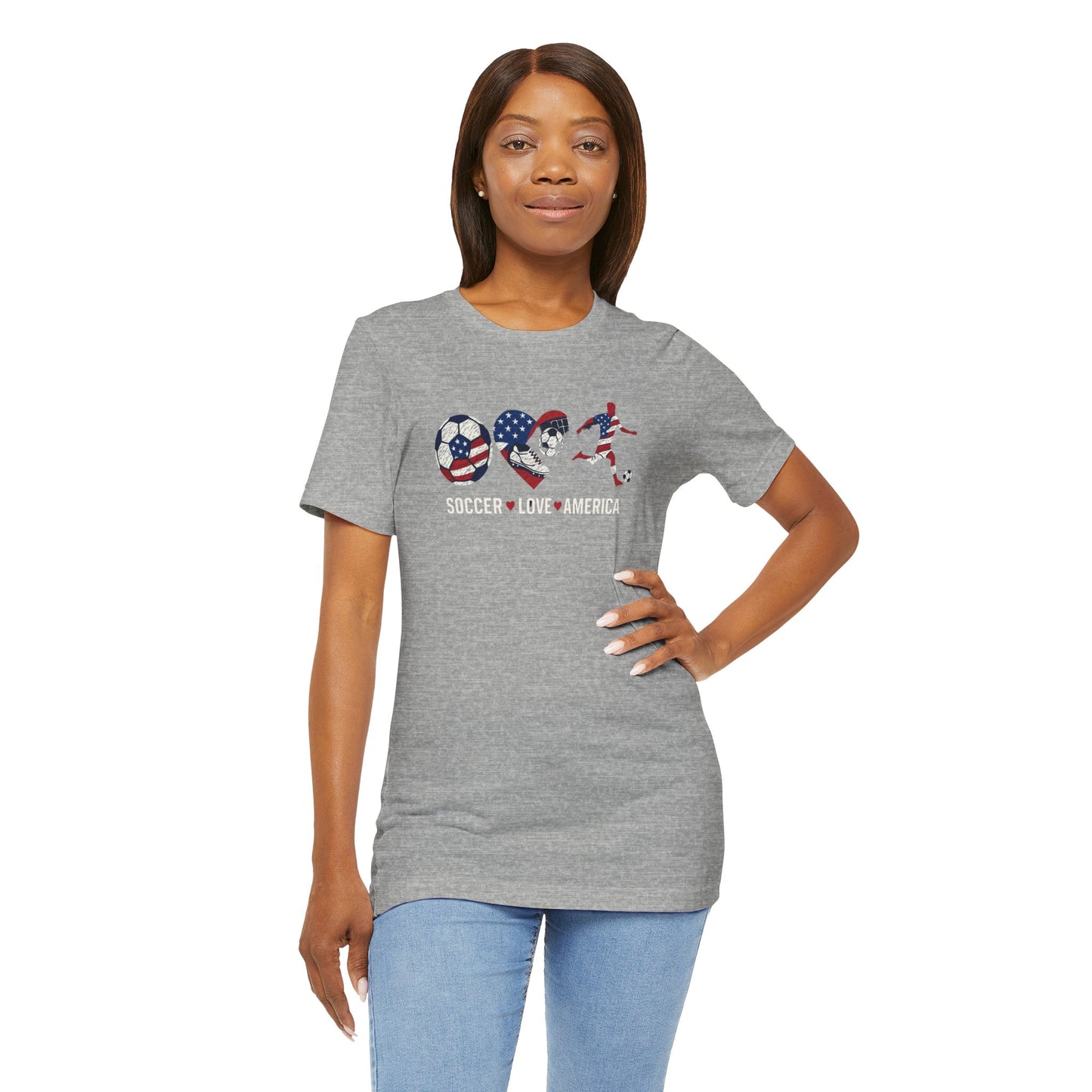 "Stars, Stripes & Soccer Love" T-Shirt