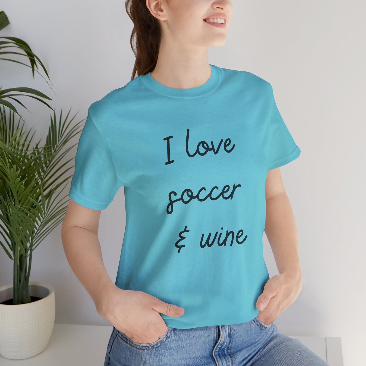 Soccer & Wine Lover - Comfy T-shirt