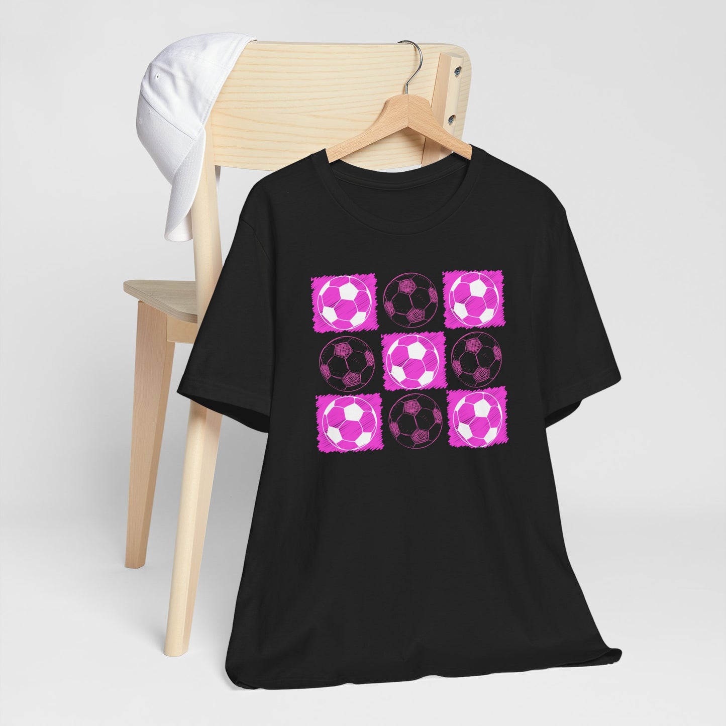 Soccer Ball Checkered Comfy T-shirt