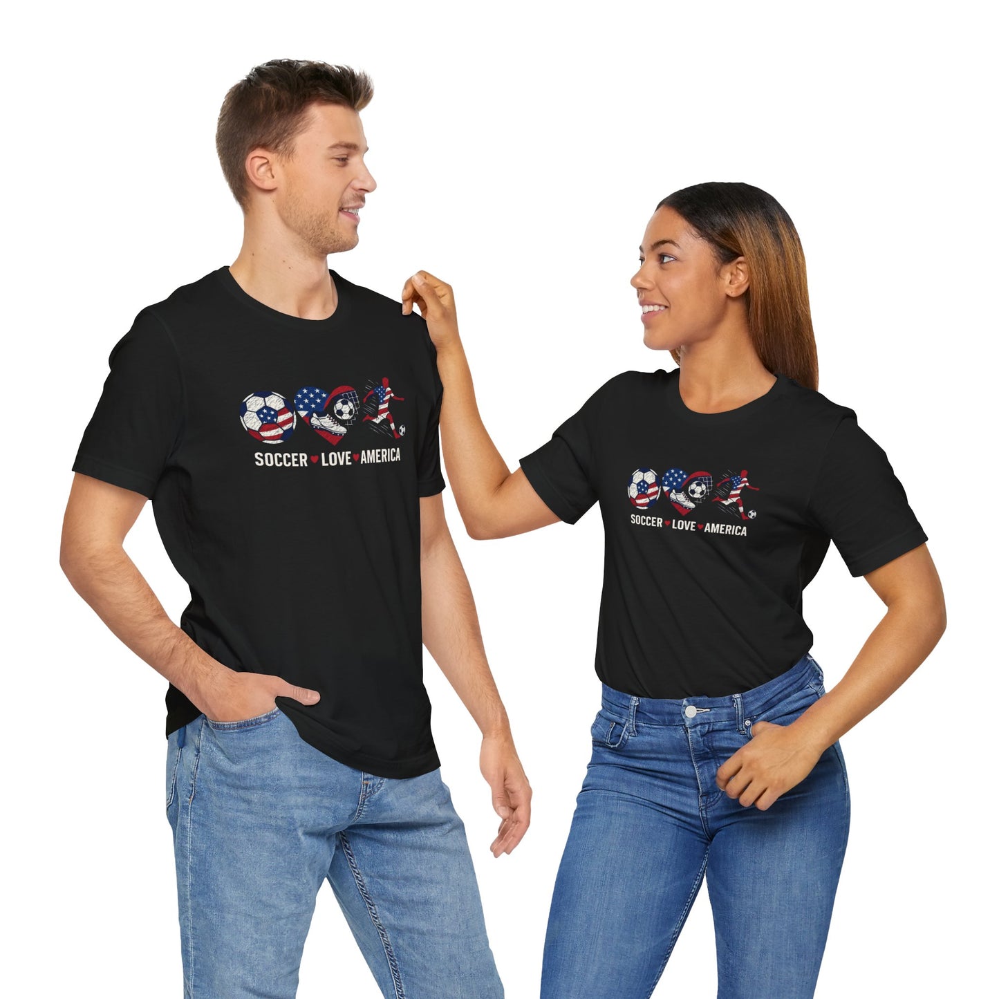 "Stars, Stripes & Soccer Love" T-Shirt