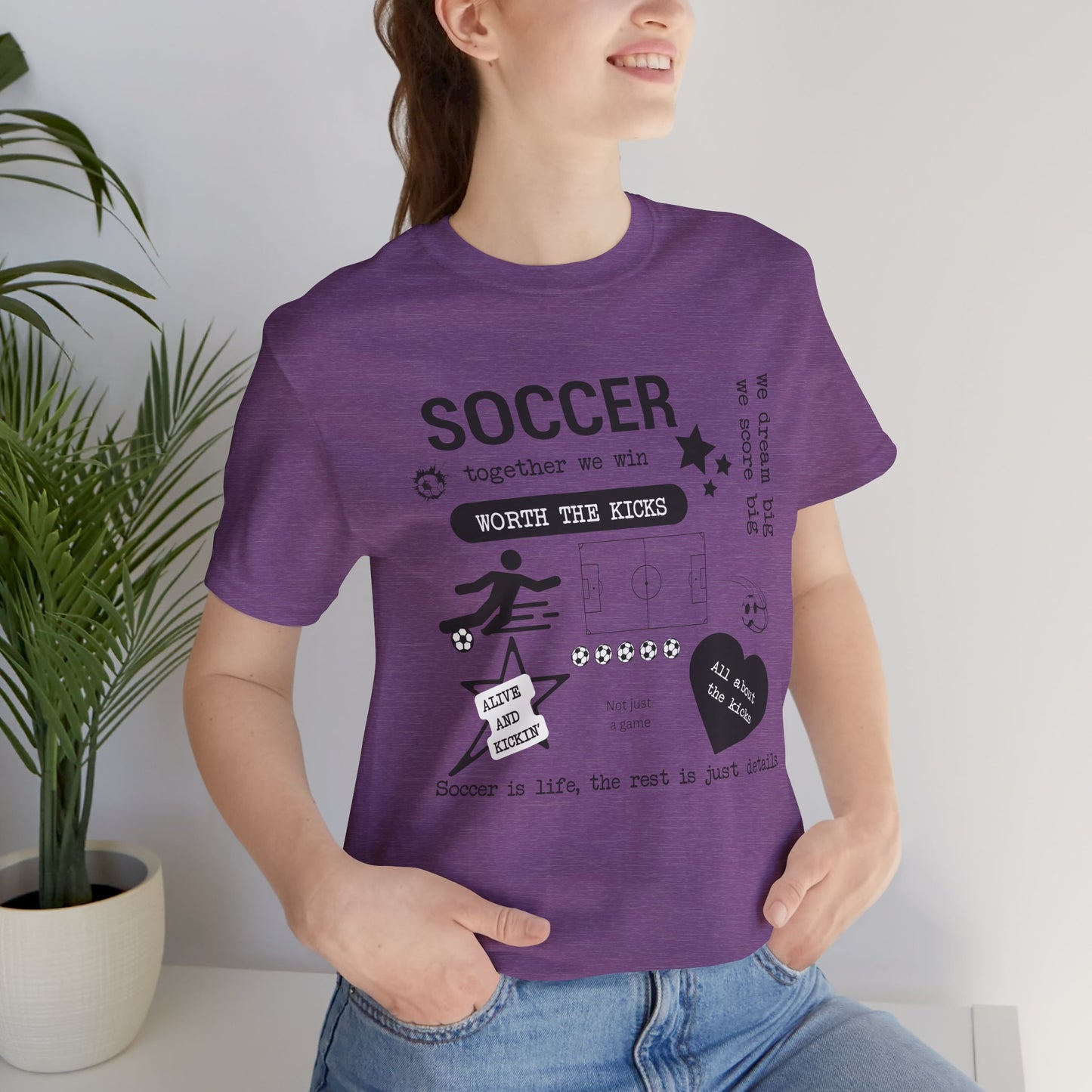 Soccer Vibes Graphic Tee – Custom Colors Available