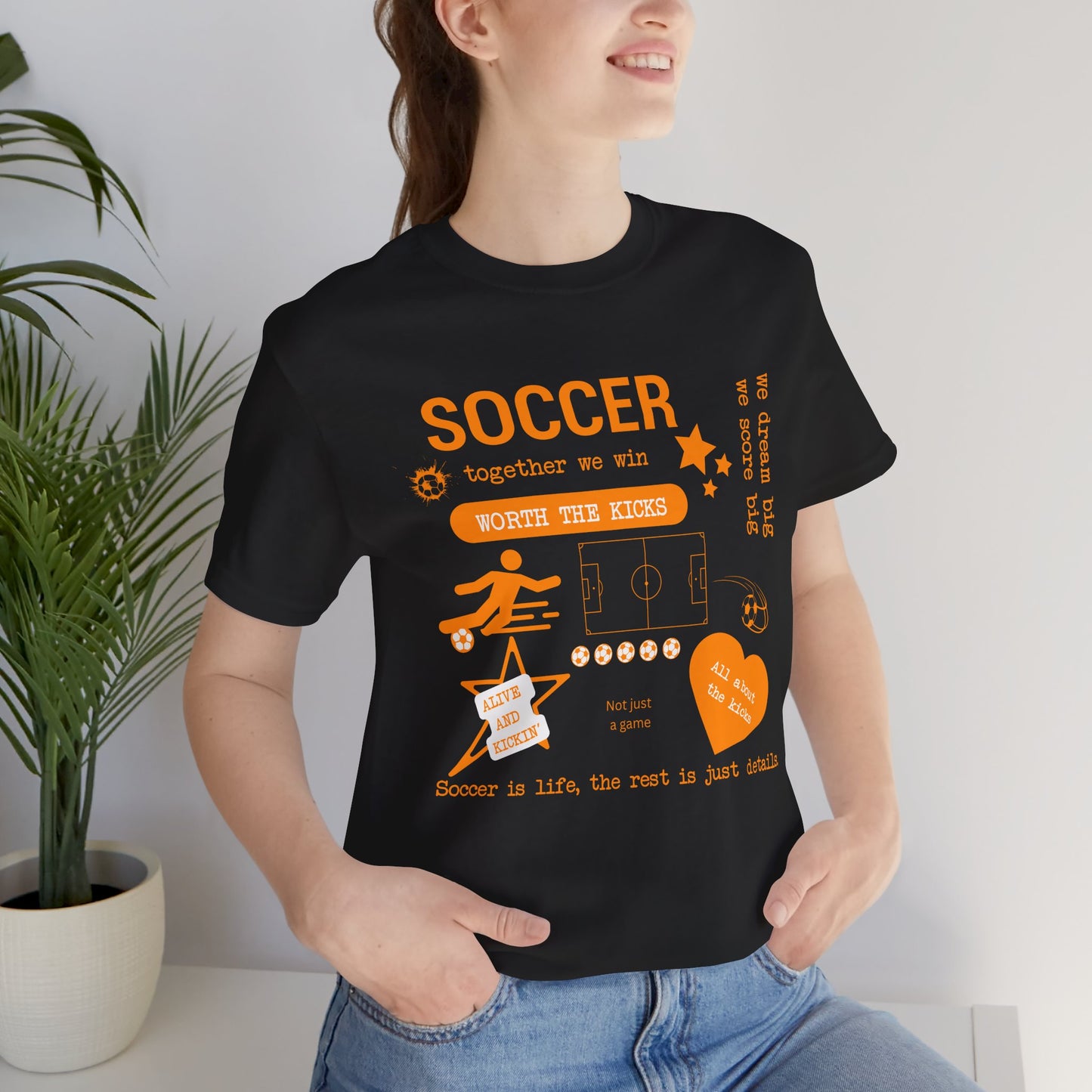 Soccer Vibes Graphic Tee – Custom Colors Available