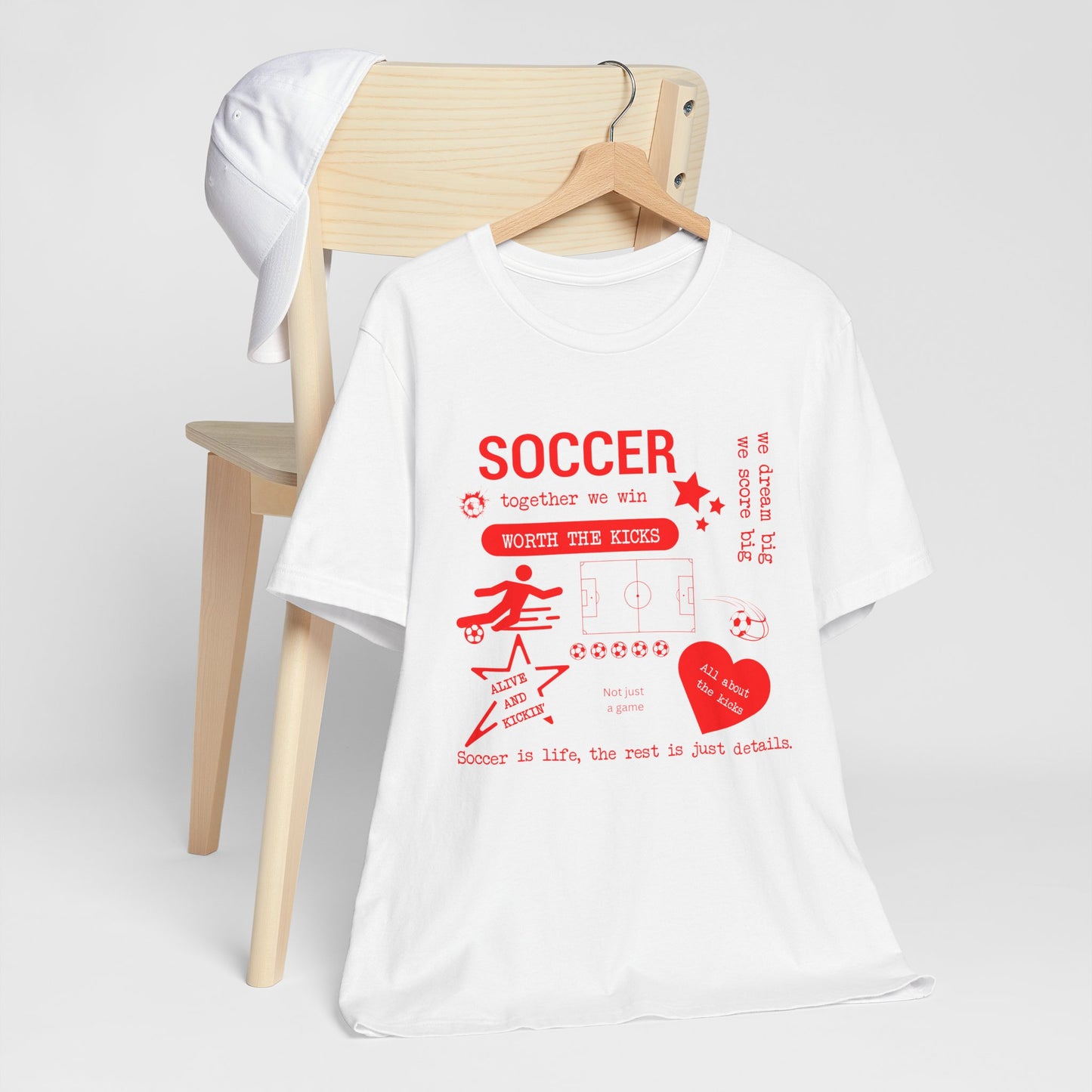 Soccer Vibes Graphic Tee – Custom Colors Available