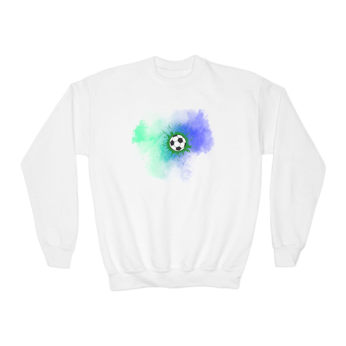 Youth Soccer Splash Comfy Sweatshirt