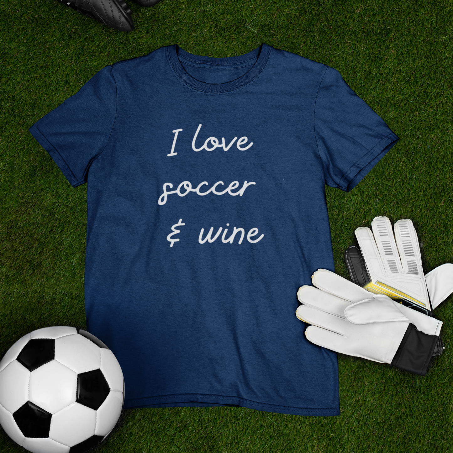Soccer & Wine Lover - Comfy T-shirt