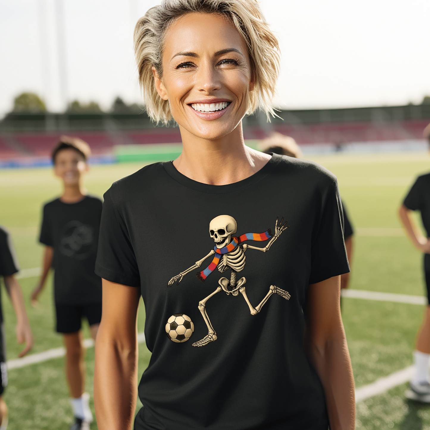 Skeleton Soccer Comfy Tee