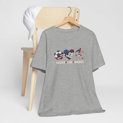 "Stars, Stripes & Soccer Love" T-Shirt