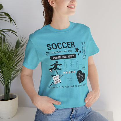 Soccer Vibes Graphic Tee – Custom Colors Available
