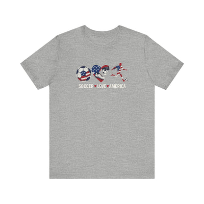 "Stars, Stripes & Soccer Love" T-Shirt