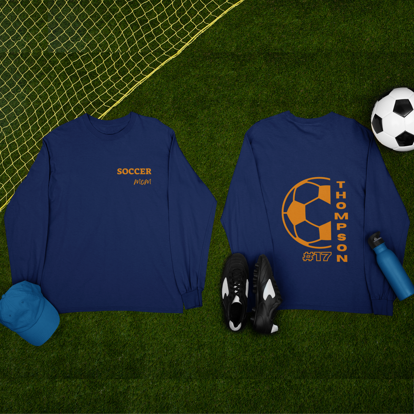 Customized Soccer Mom Sweatshirt – Personalized with Player Name & Number