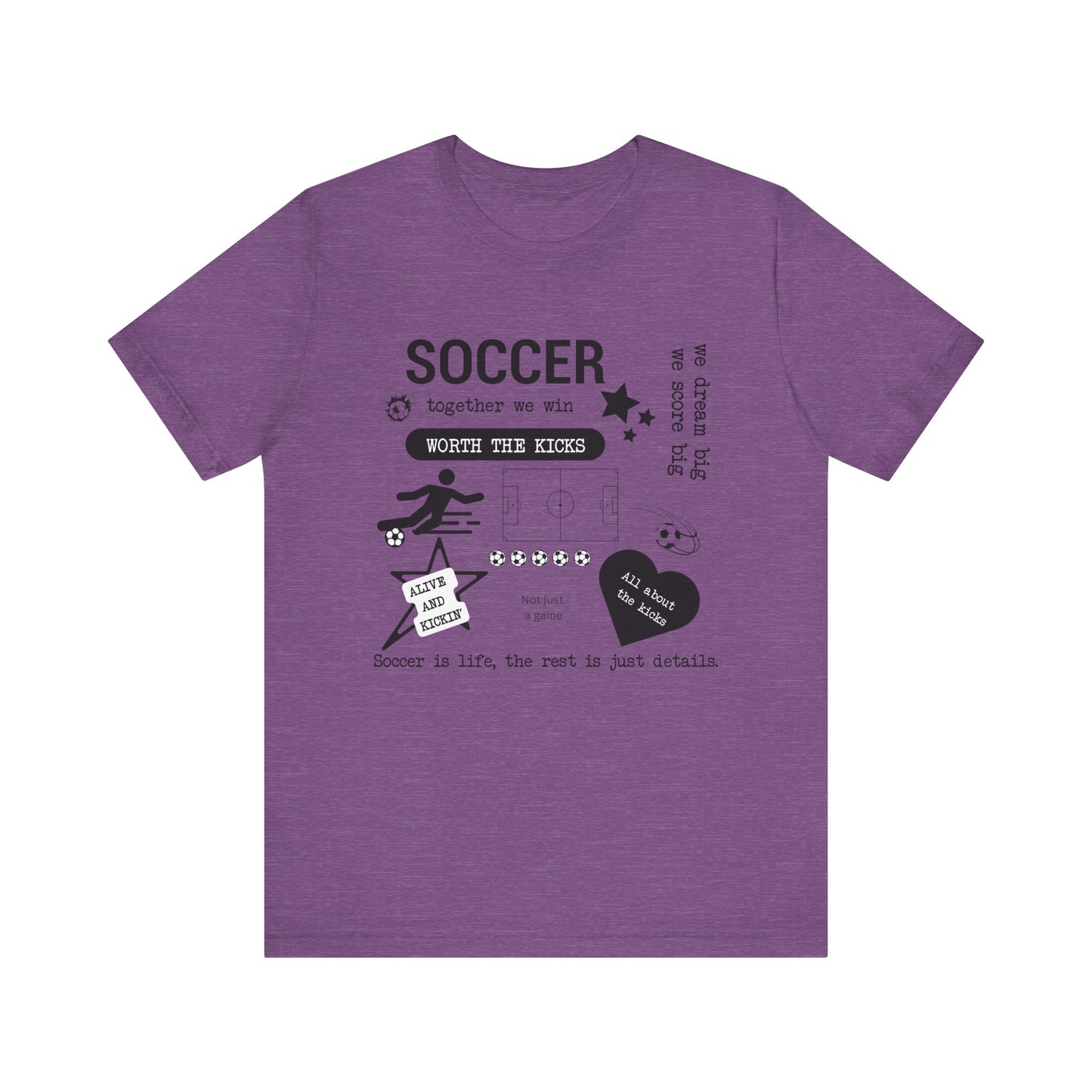 Soccer Vibes Graphic Tee – Custom Colors Available