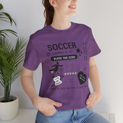Soccer Vibes Graphic Tee – Custom Colors Available