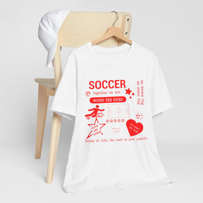 Soccer Vibes Graphic Tee – Custom Colors Available