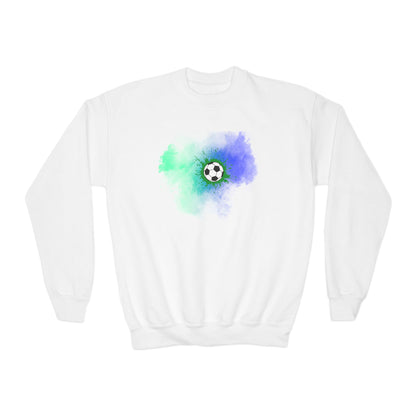 Youth Soccer Splash Comfy Sweatshirt