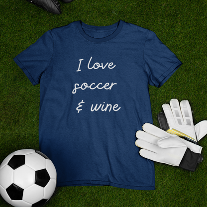 Soccer & Wine Lover - Comfy T-shirt