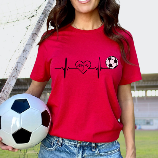 Custom Heartbeat Soccer Shirt